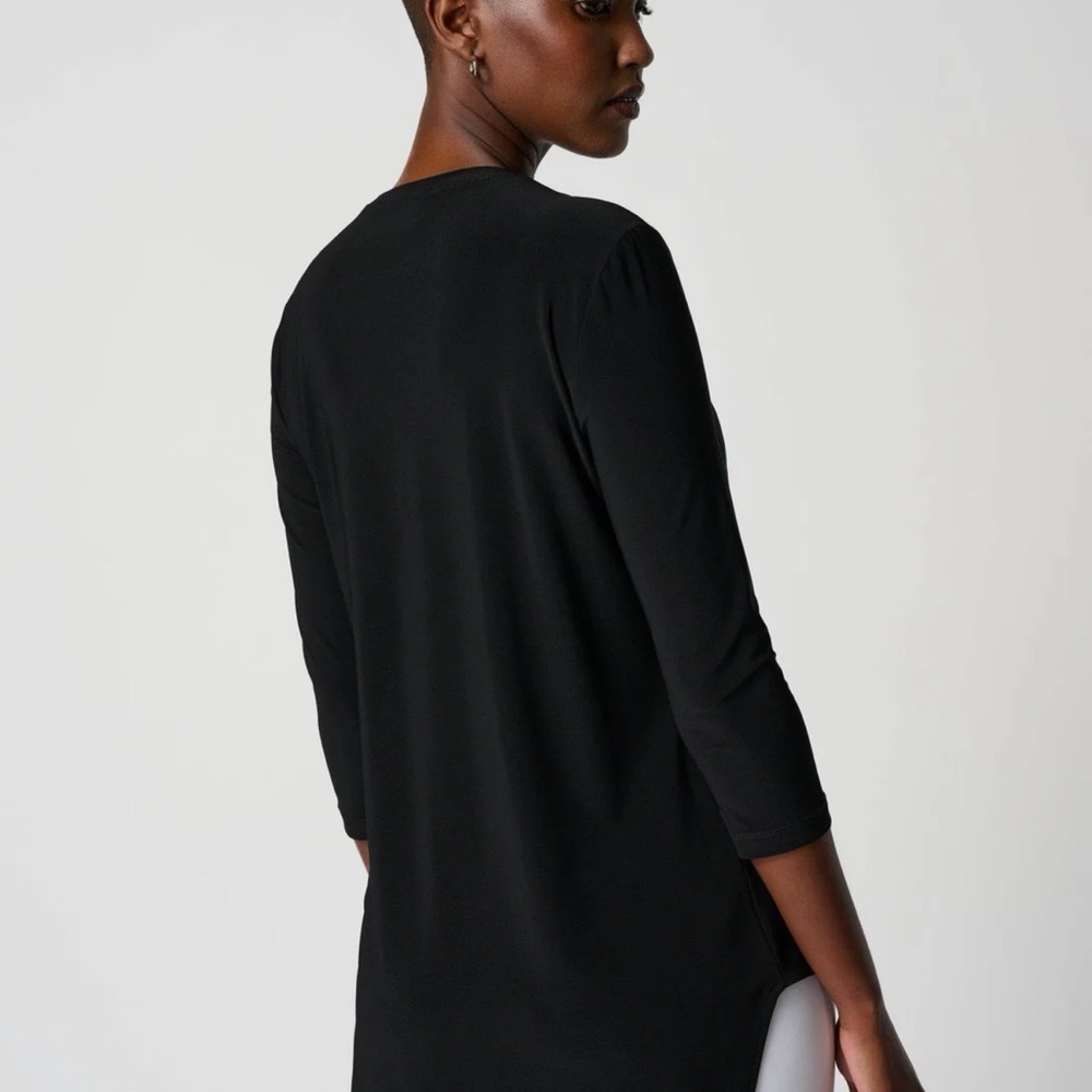Joseph Ribkoff Black V-Neck Tunic - Picture 7 of 8